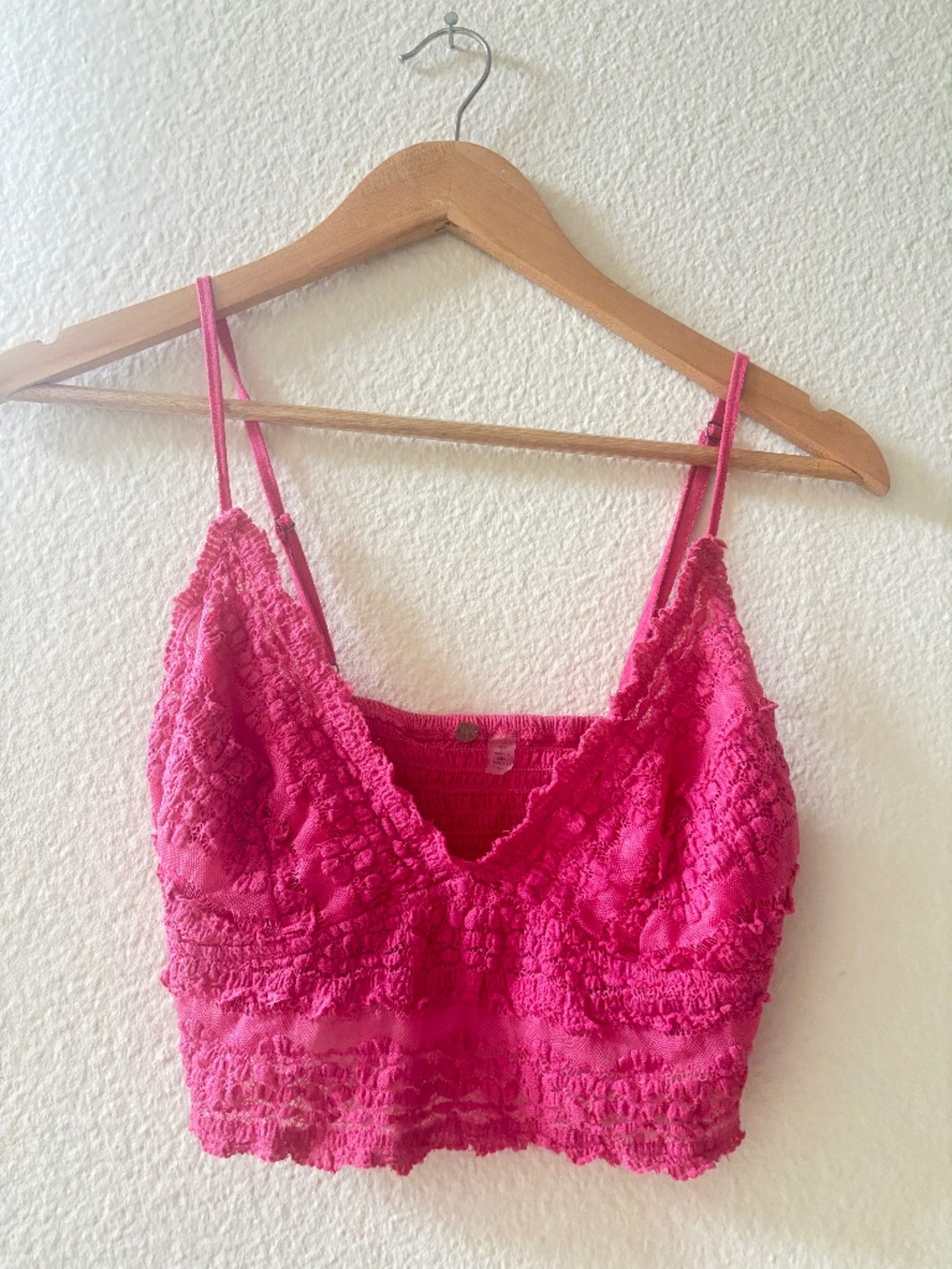 Free People Tank Top spaghetti straps cropped Size Medium